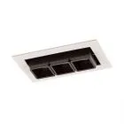 Harper, nowoczesna wpuszczana lampa sufitowa, biało czarna, LED, 3000K, SL74113/6W S-WH